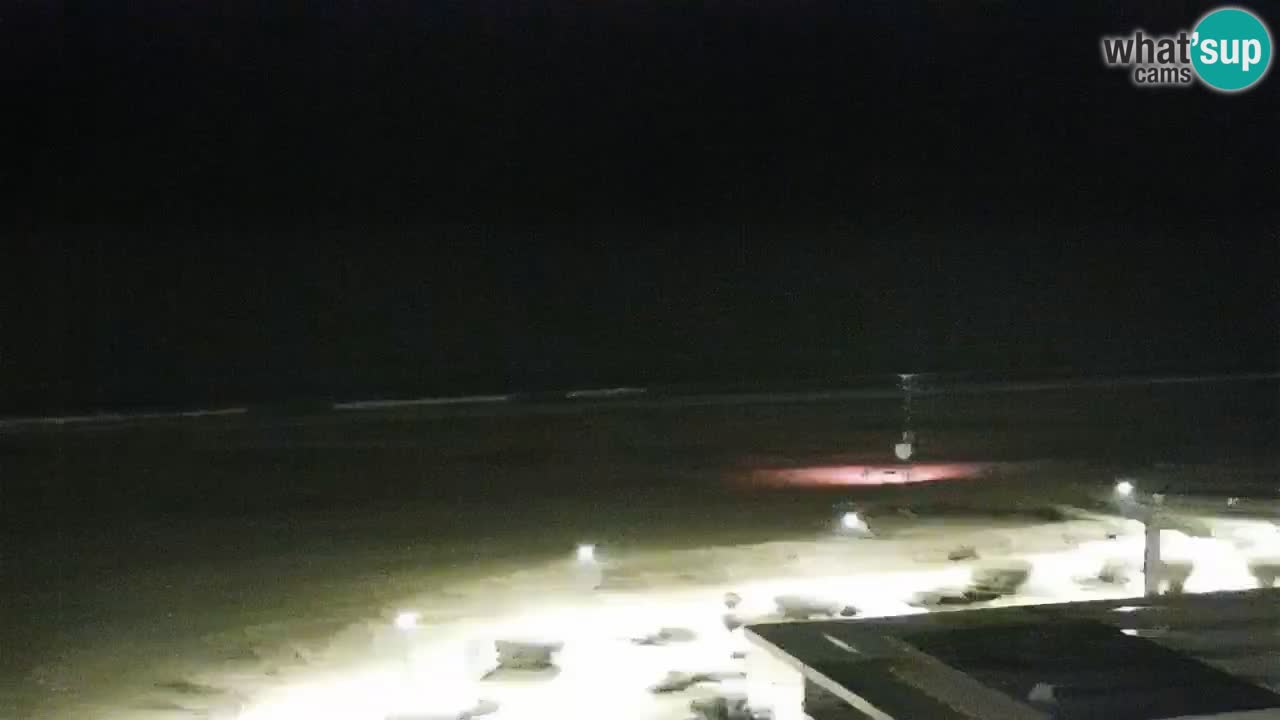La spiaggia di Bibione webcam live e piazzale Zenit