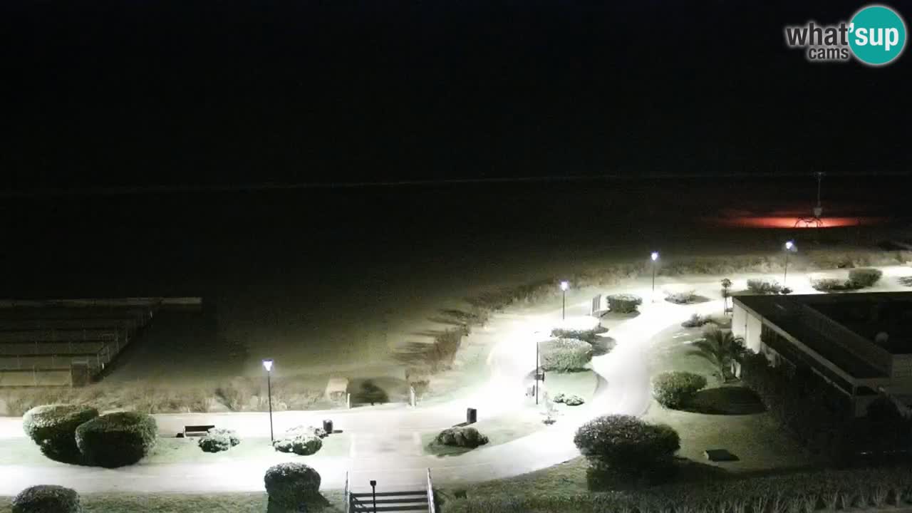 The beach of Bibione webcam – Italy