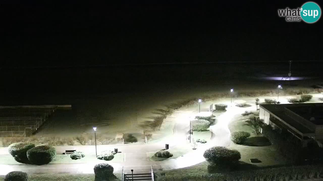 La spiaggia di Bibione webcam live e piazzale Zenit