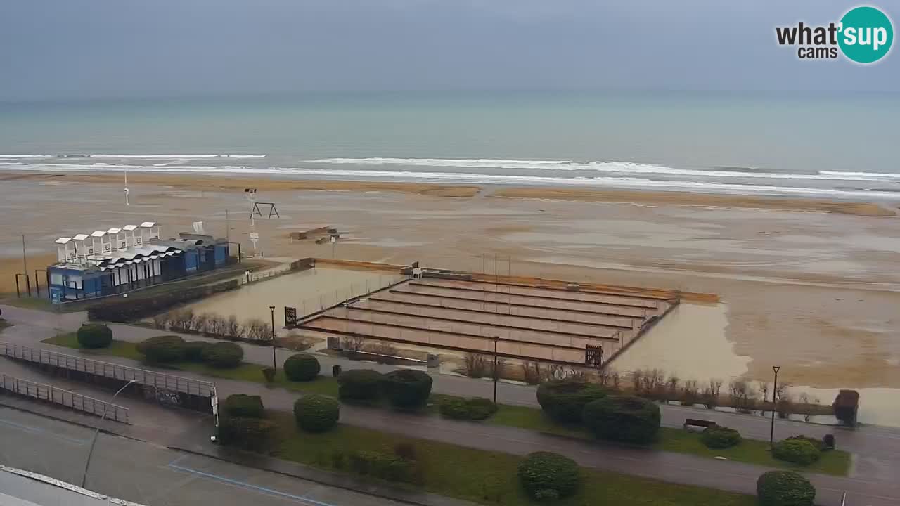 La camera en vivo de la playa de Bibione – Italia