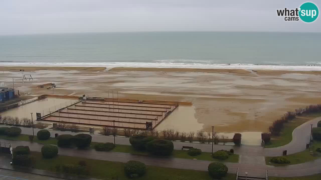 La camera en vivo de la playa de Bibione – Italia