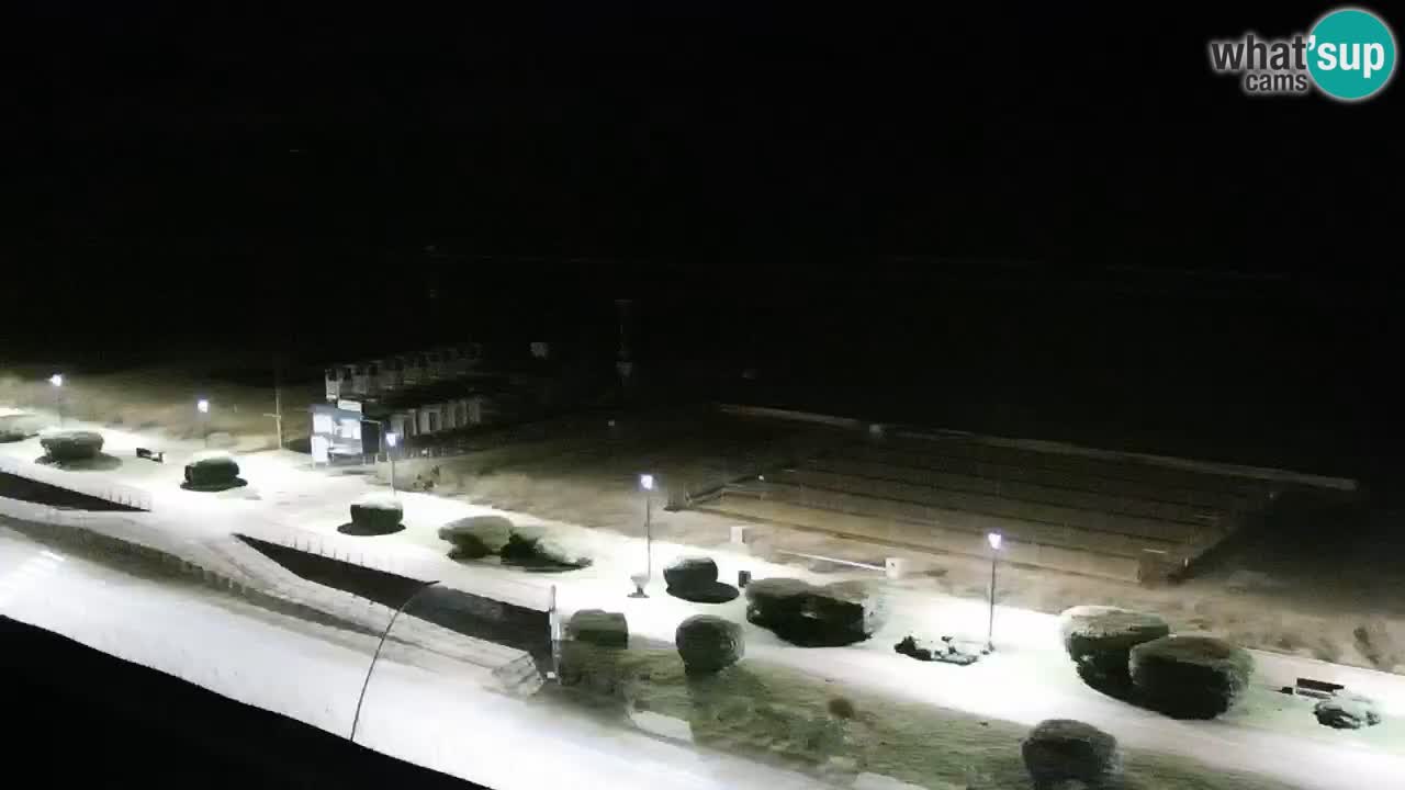 La spiaggia di Bibione webcam live e piazzale Zenit