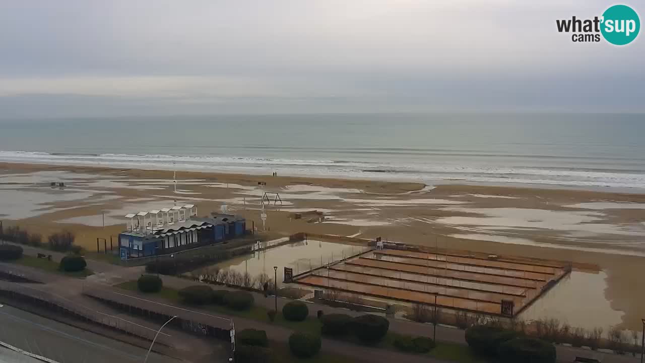 The beach of Bibione webcam – Italy
