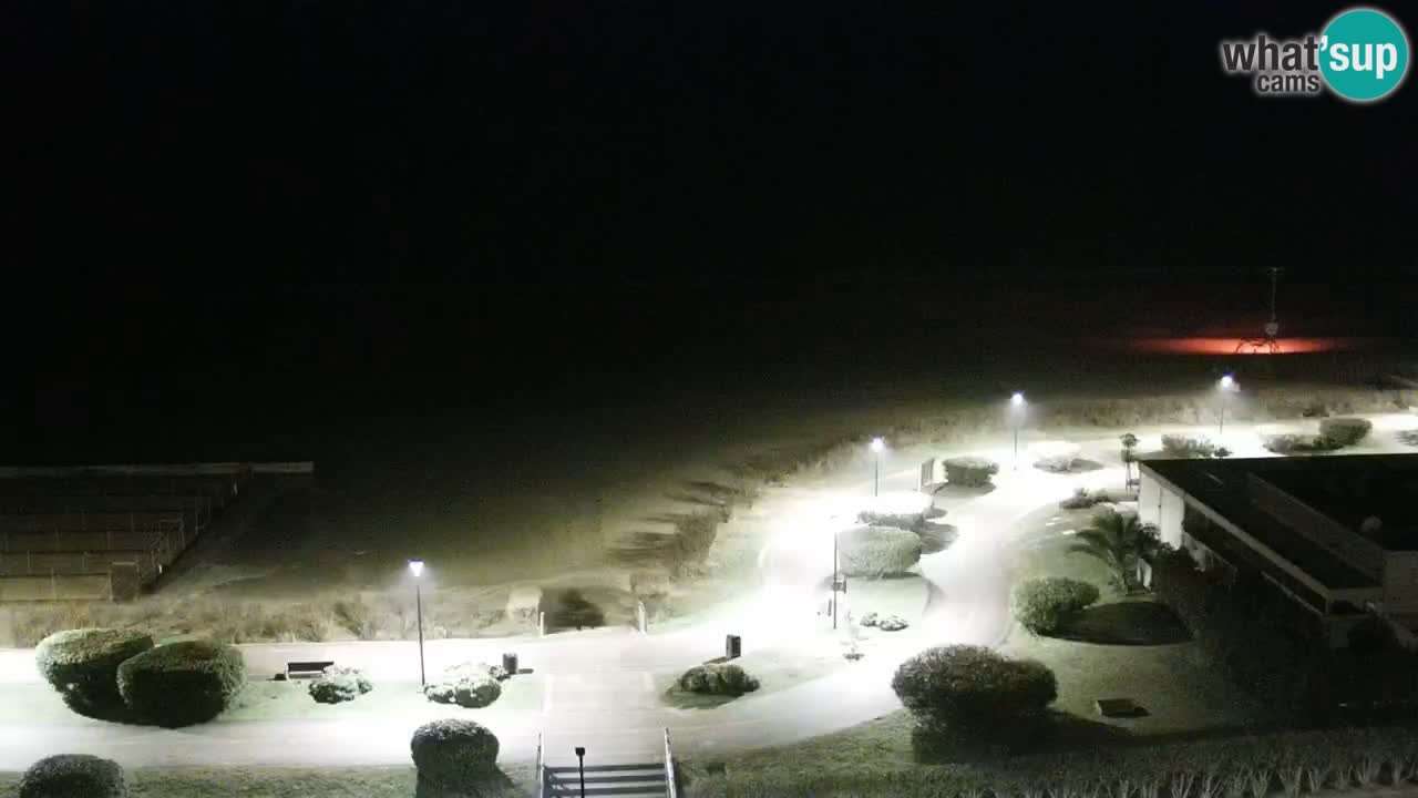 La spiaggia di Bibione webcam live e piazzale Zenit