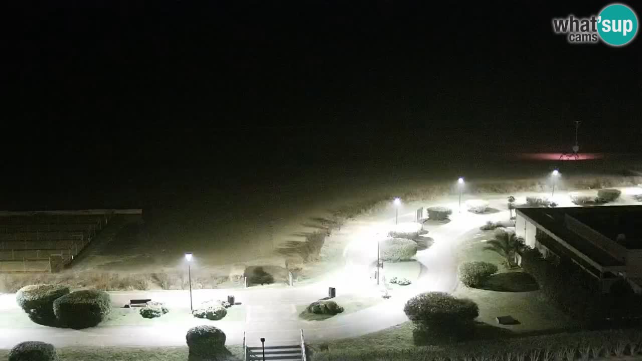 La spiaggia di Bibione webcam live e piazzale Zenit