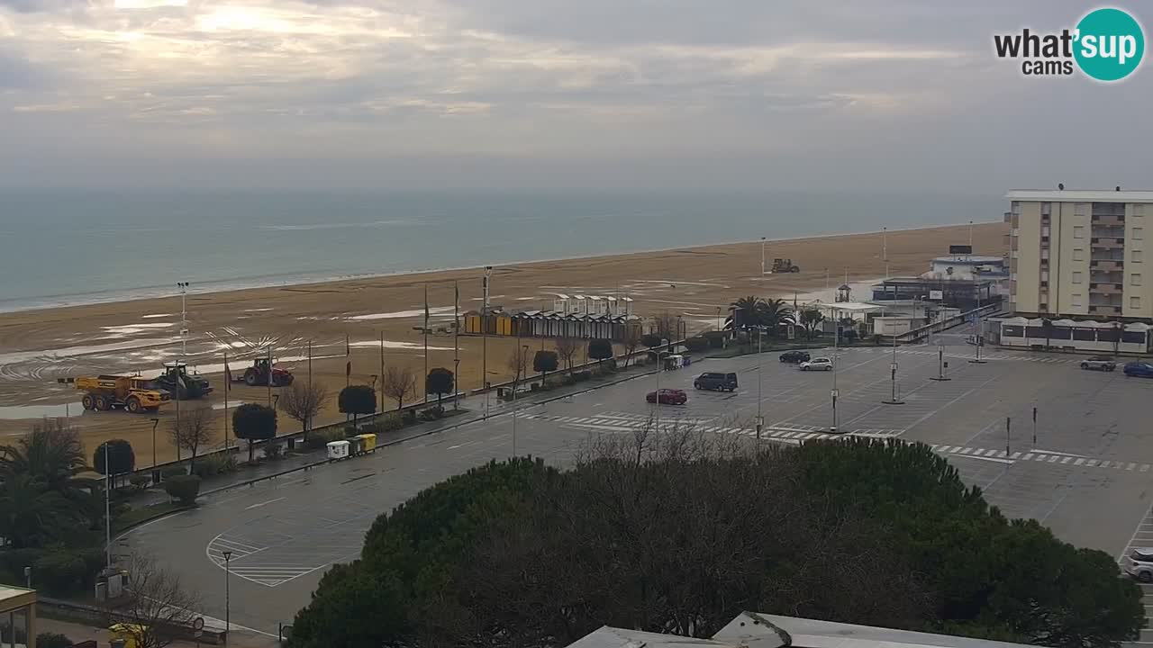 The beach of Bibione webcam – Italy