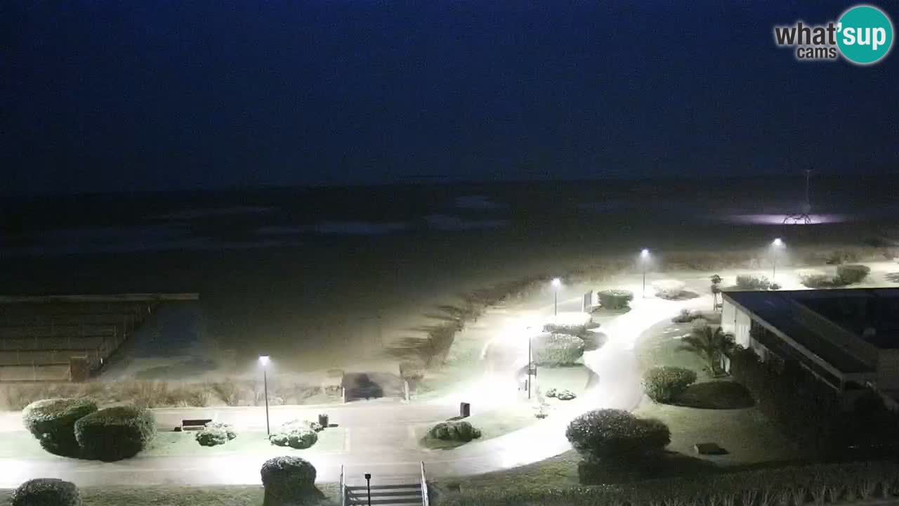 La spiaggia di Bibione webcam live e piazzale Zenit