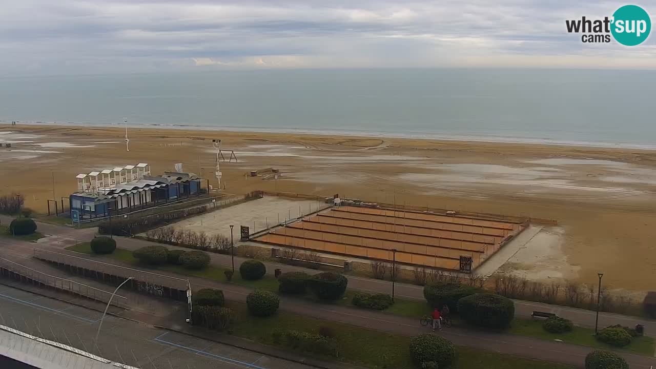 The beach of Bibione webcam – Italy