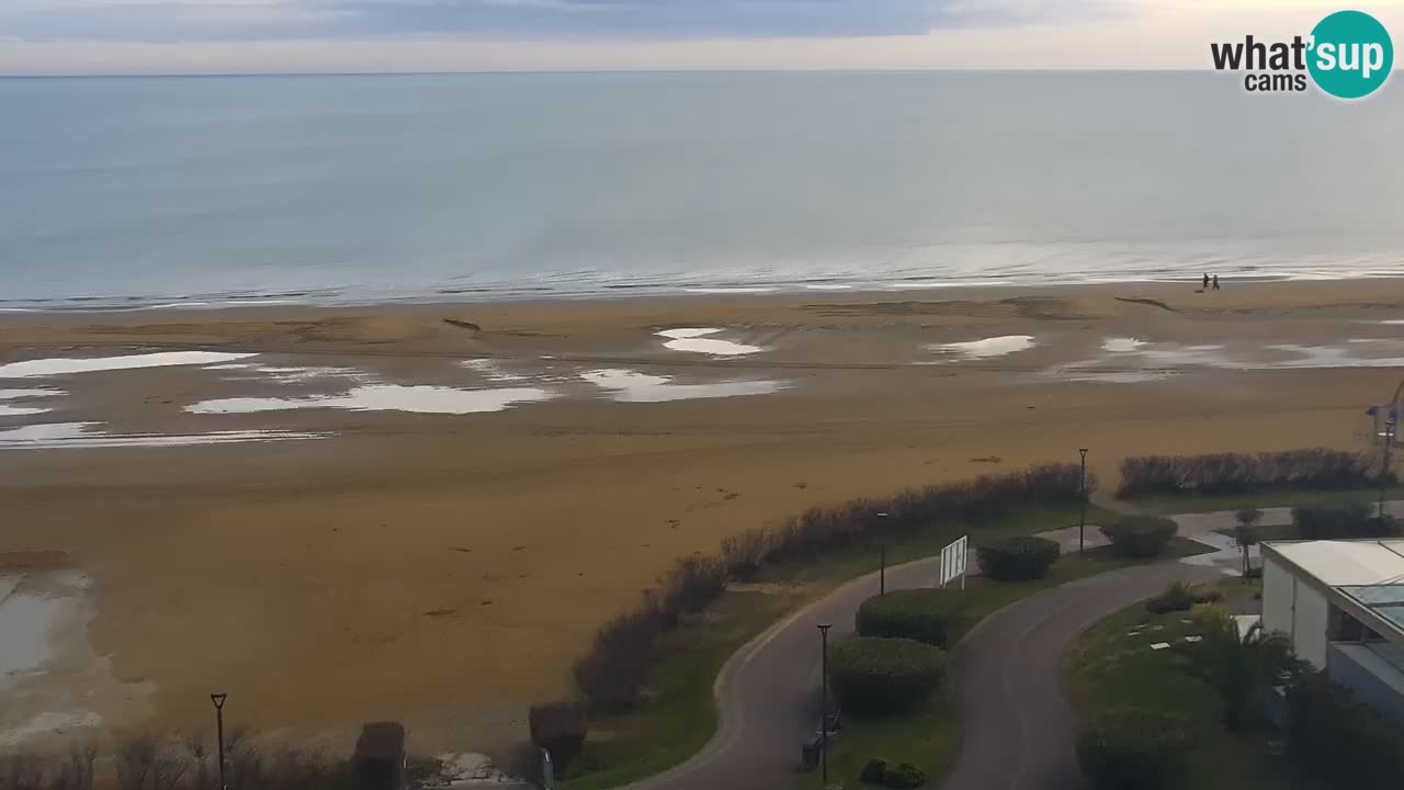 The beach of Bibione webcam – Italy