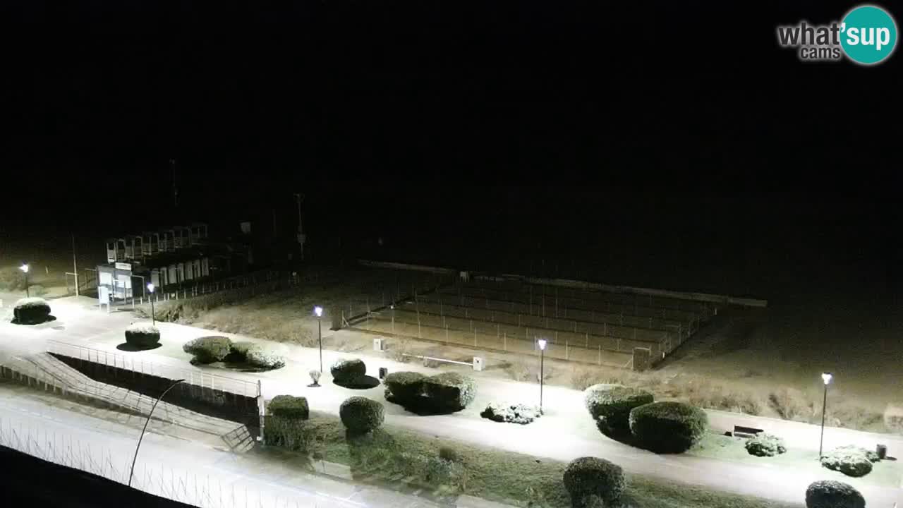 The beach of Bibione webcam – Italy