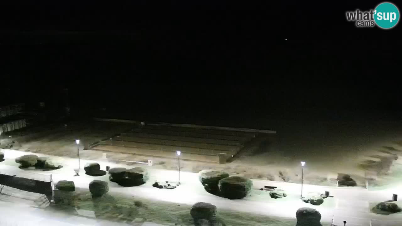 The beach of Bibione webcam – Italy