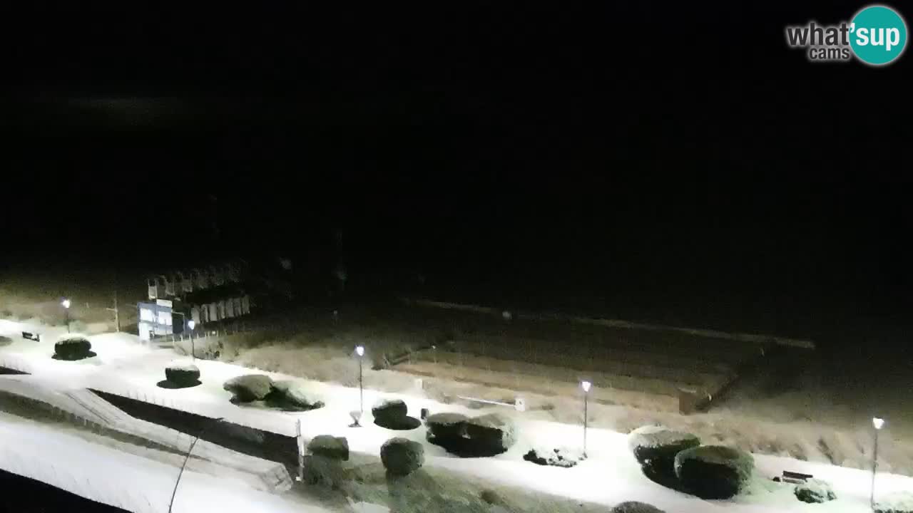 La spiaggia di Bibione webcam live e piazzale Zenit