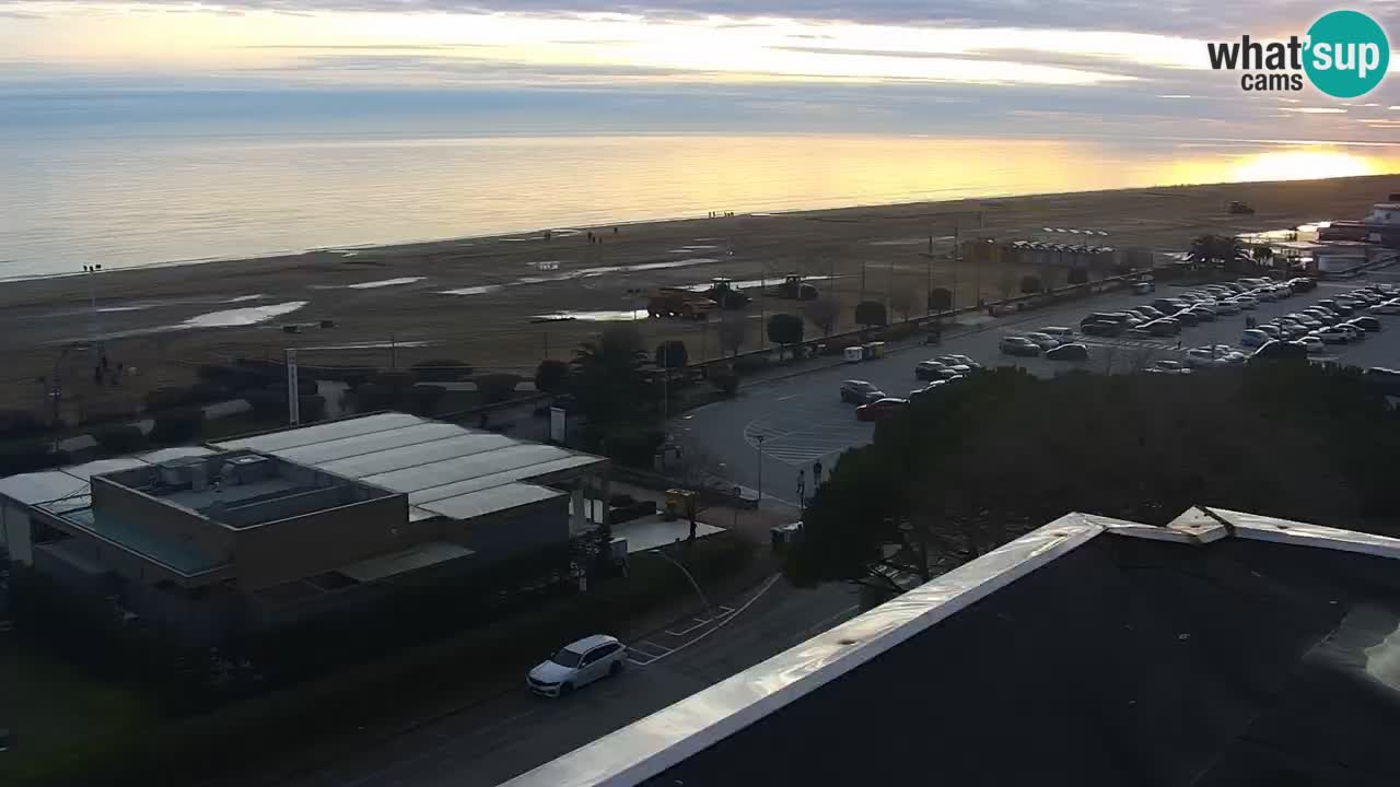 The beach of Bibione webcam – Italy