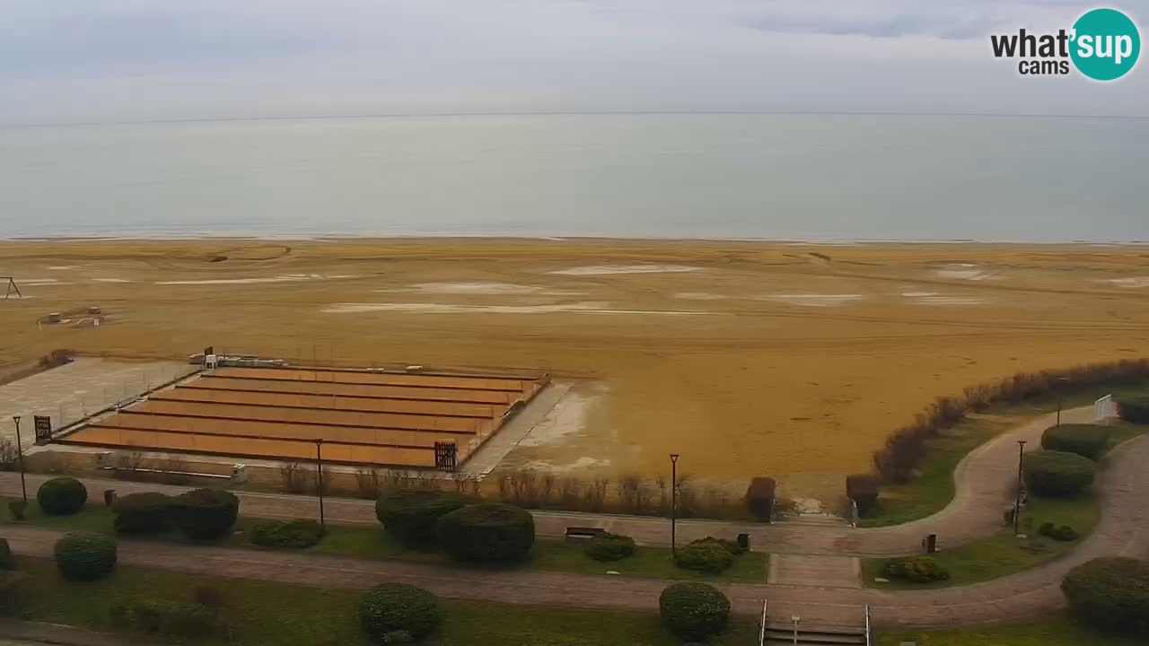 La spiaggia di Bibione webcam live e piazzale Zenit