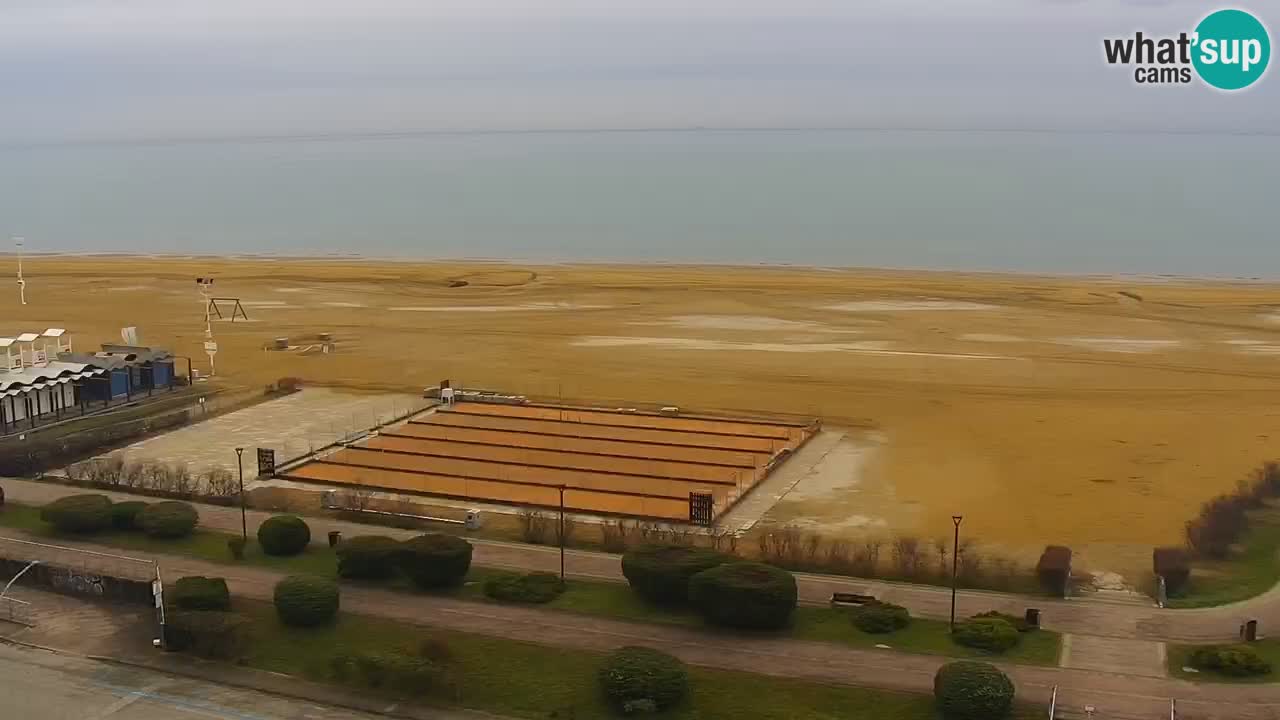 La spiaggia di Bibione webcam live e piazzale Zenit