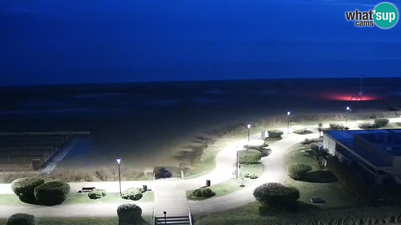 The beach of Bibione webcam – Italy