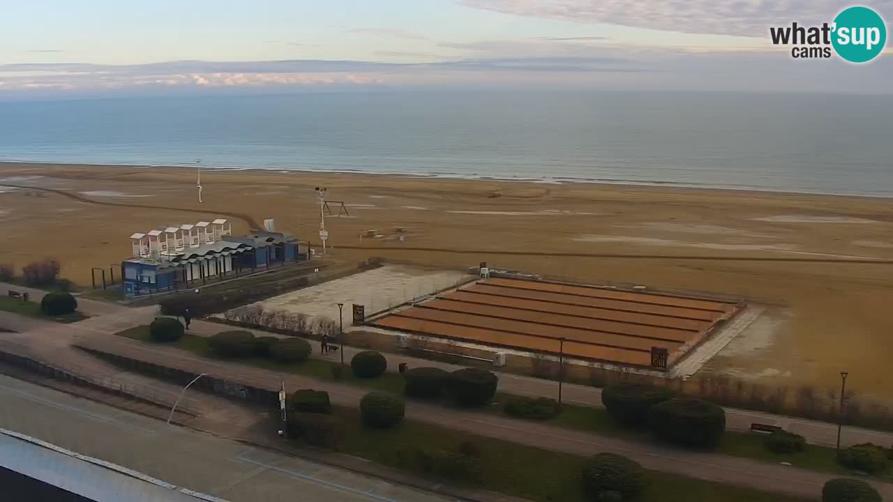 The beach of Bibione webcam – Italy