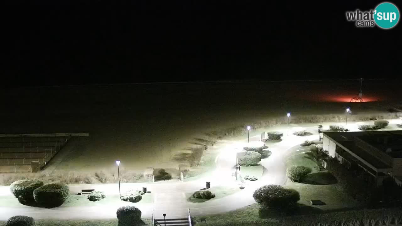 The beach of Bibione webcam – Italy