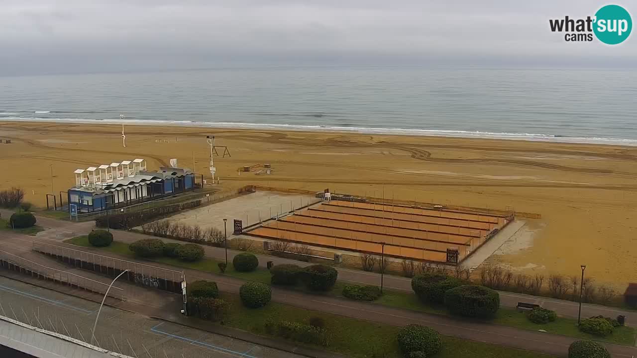 The beach of Bibione webcam – Italy