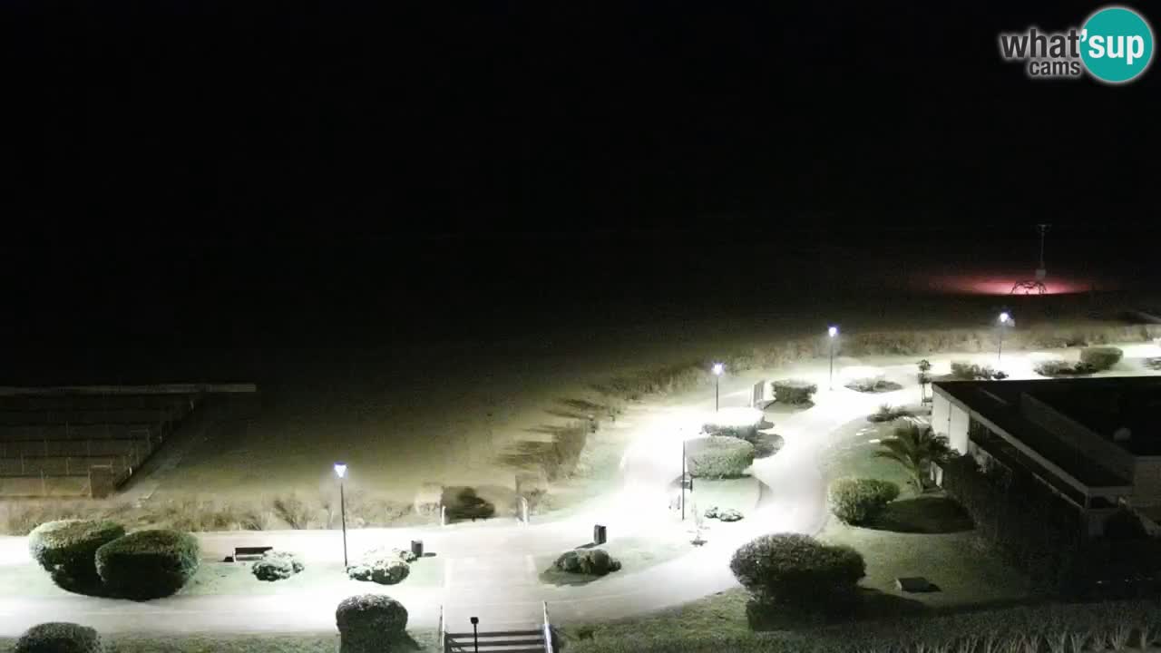 La spiaggia di Bibione webcam live e piazzale Zenit