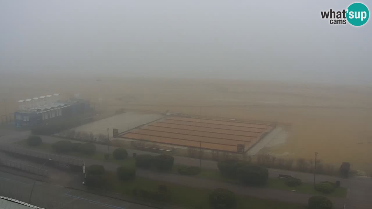 La spiaggia di Bibione webcam live e piazzale Zenit