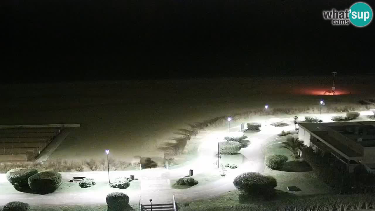 The beach of Bibione webcam – Italy