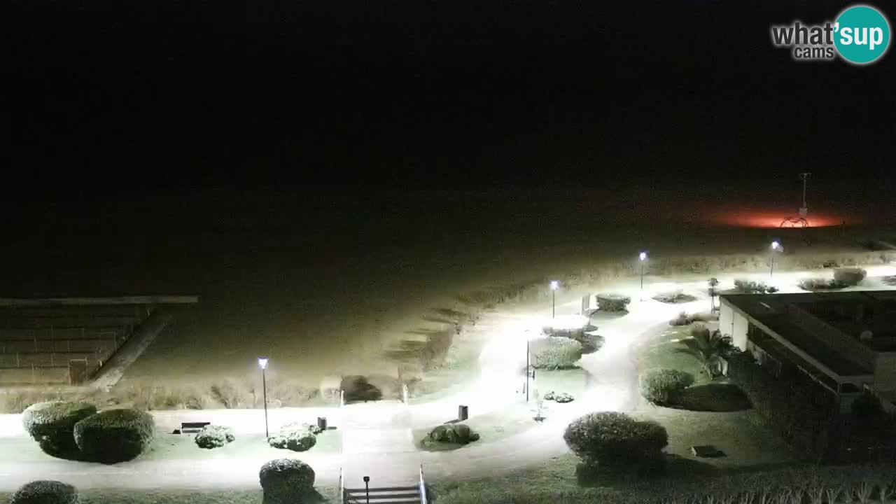 La spiaggia di Bibione webcam live e piazzale Zenit