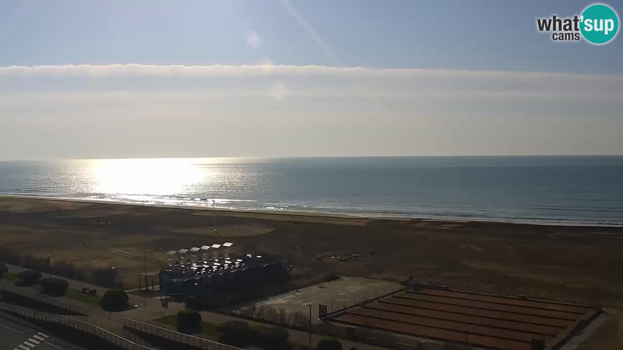 The beach of Bibione webcam – Italy