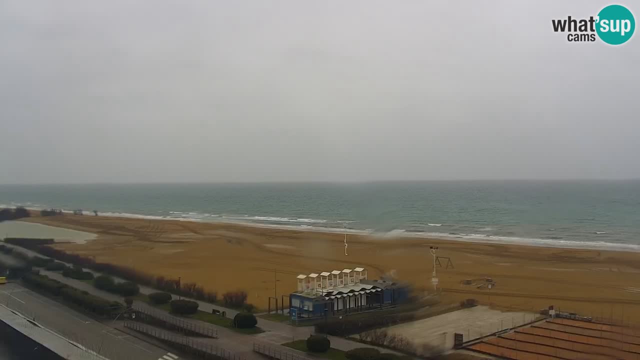 The beach of Bibione webcam – Italy