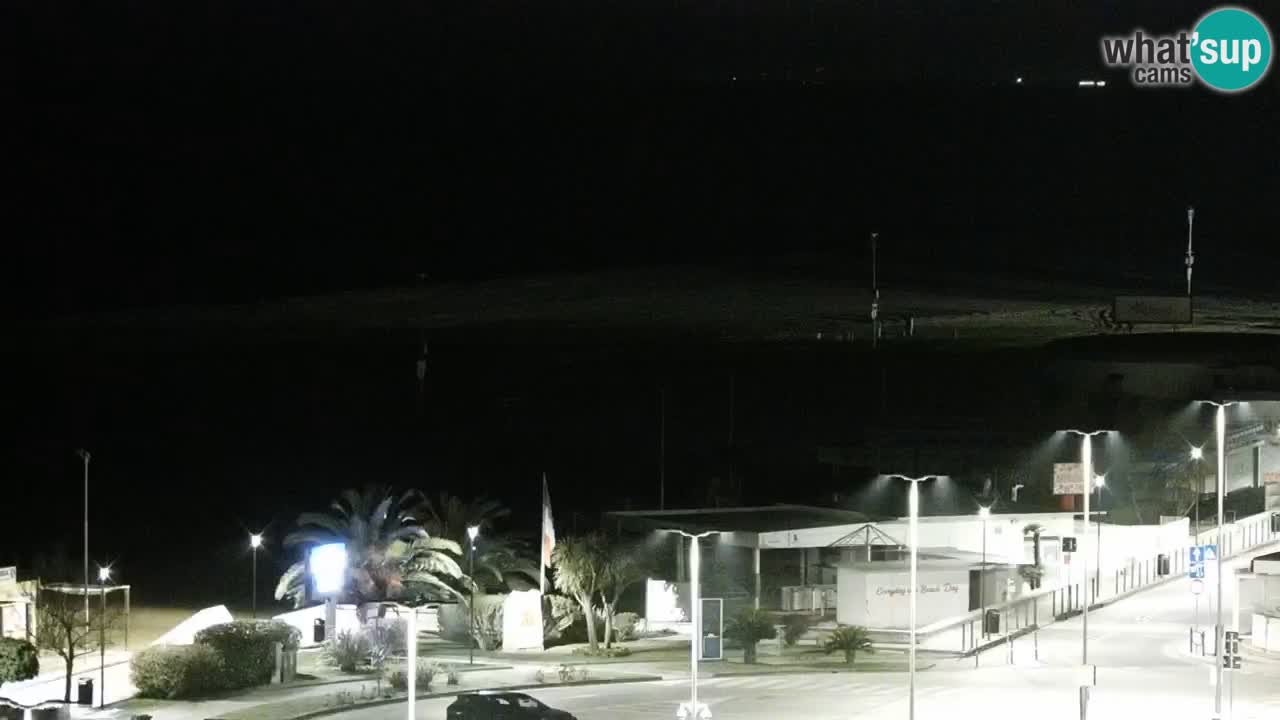 La spiaggia di Bibione webcam live e piazzale Zenit
