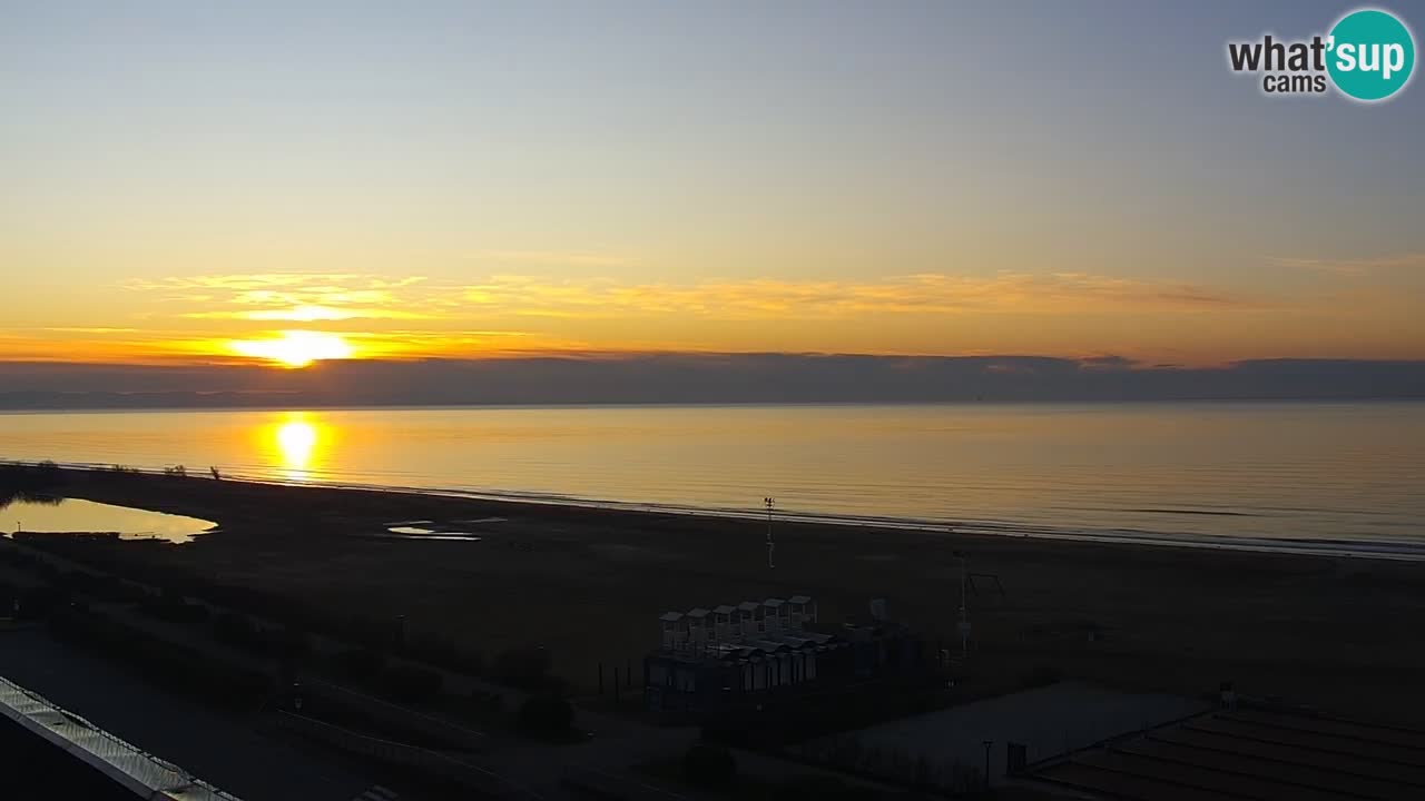 The beach of Bibione webcam – Italy
