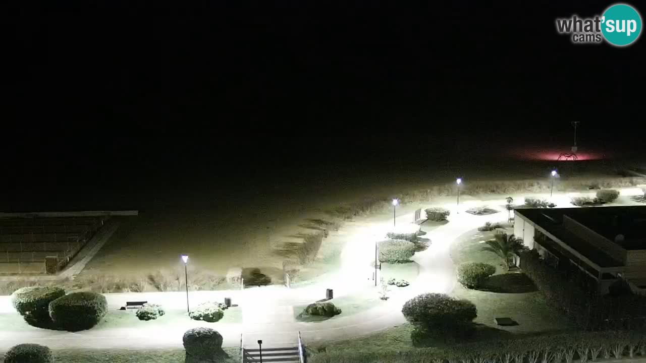 The beach of Bibione webcam – Italy
