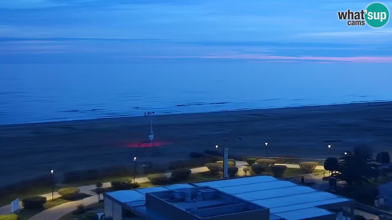 La spiaggia di Bibione webcam live e piazzale Zenit
