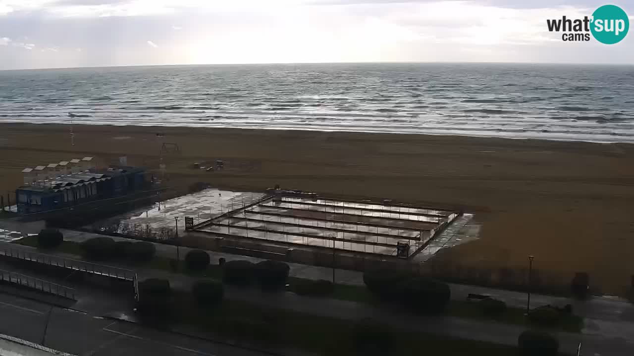 The beach of Bibione webcam – Italy
