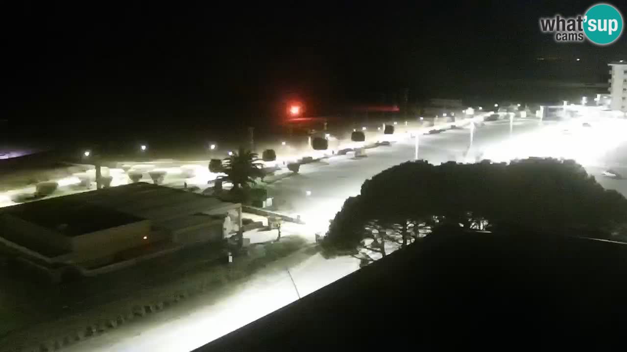 The beach of Bibione webcam – Italy