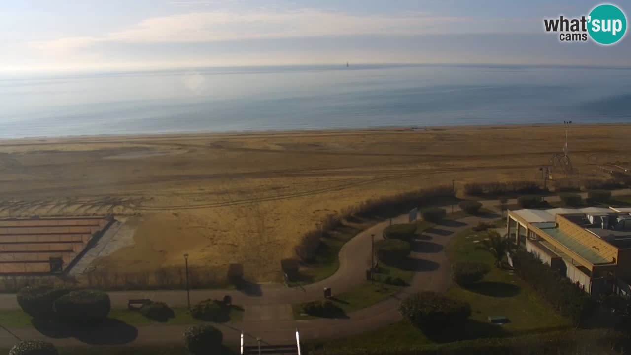 The beach of Bibione webcam – Italy