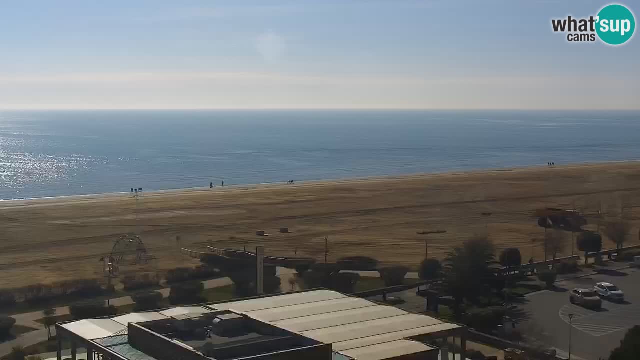 La spiaggia di Bibione webcam live e piazzale Zenit