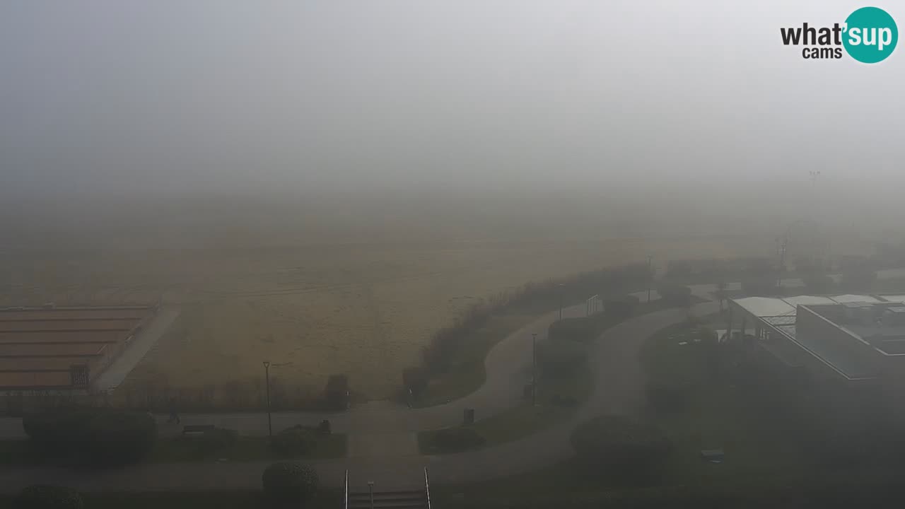 La spiaggia di Bibione webcam live e piazzale Zenit