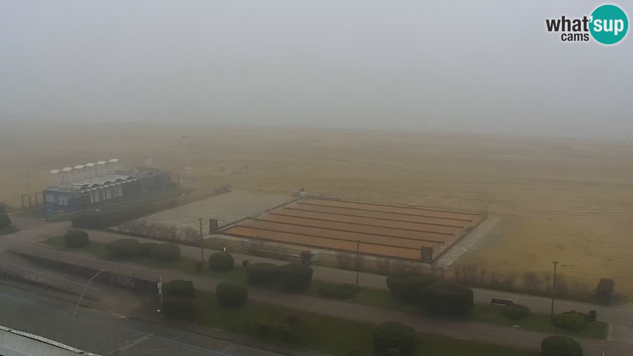 La spiaggia di Bibione webcam live e piazzale Zenit