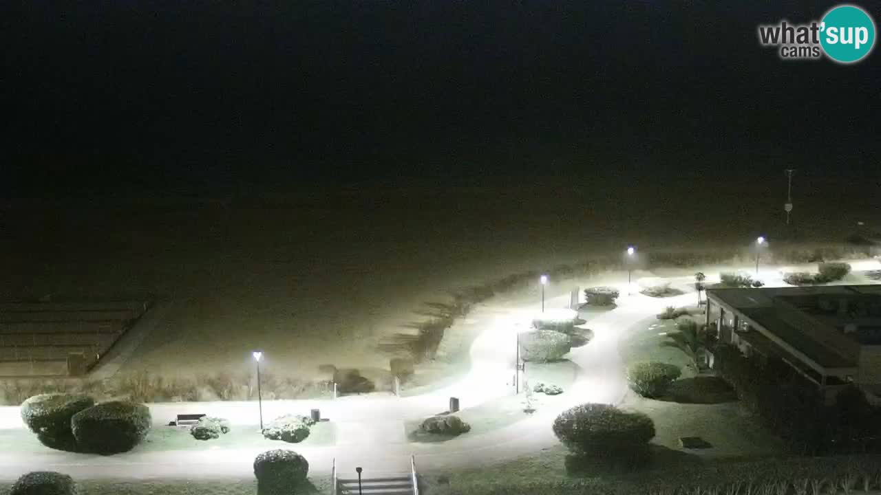 The beach of Bibione webcam – Italy