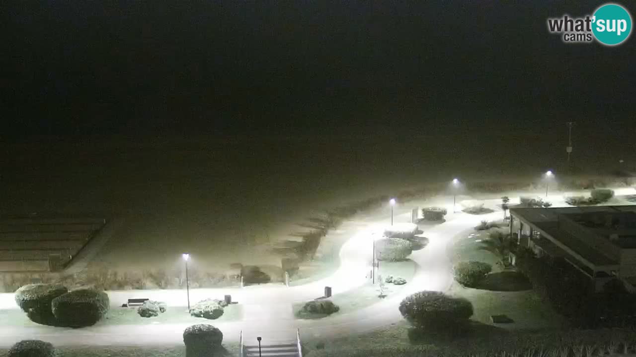 The beach of Bibione webcam – Italy