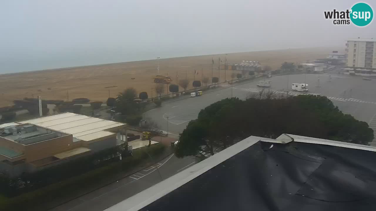The beach of Bibione webcam – Italy