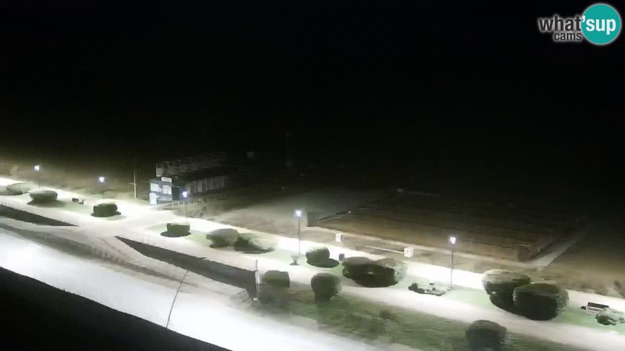 La spiaggia di Bibione webcam live e piazzale Zenit