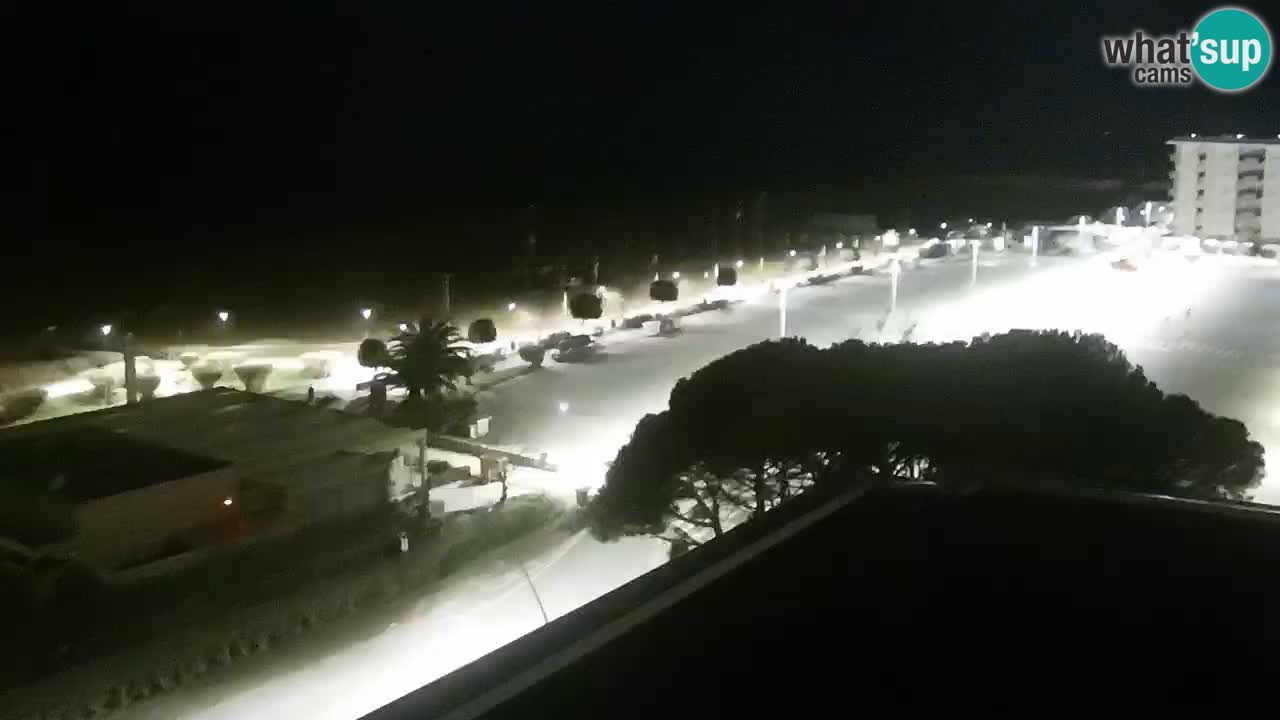 La spiaggia di Bibione webcam live e piazzale Zenit