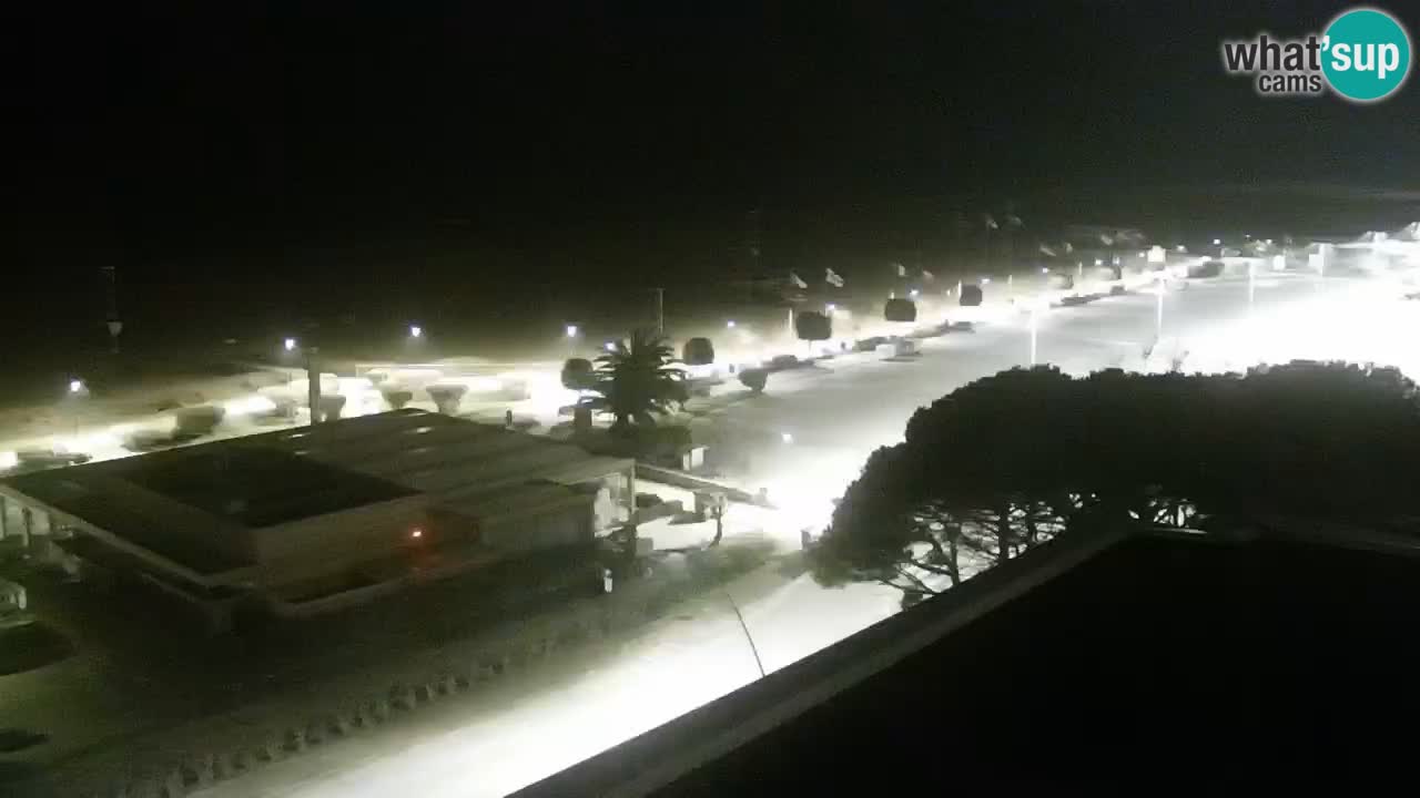 La spiaggia di Bibione webcam live e piazzale Zenit