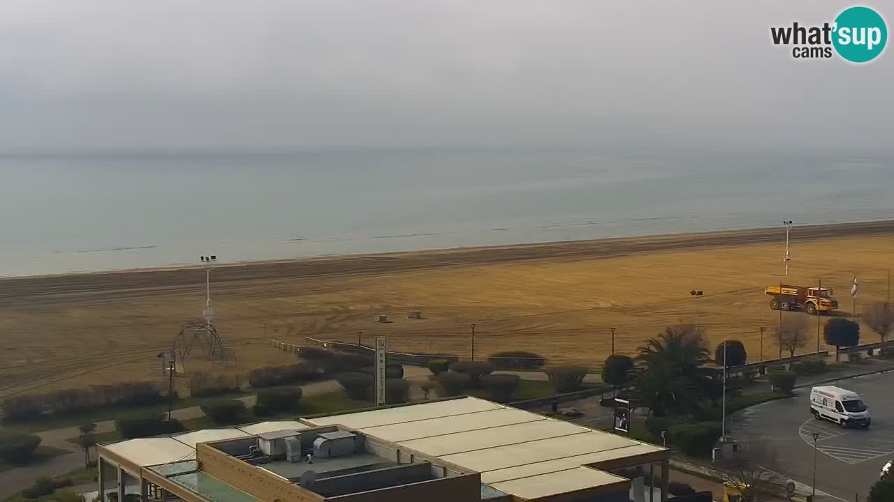 The beach of Bibione webcam – Italy