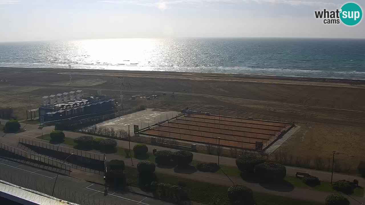 The beach of Bibione webcam – Italy