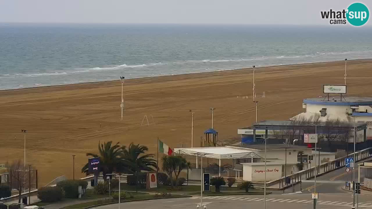 The beach of Bibione webcam – Italy