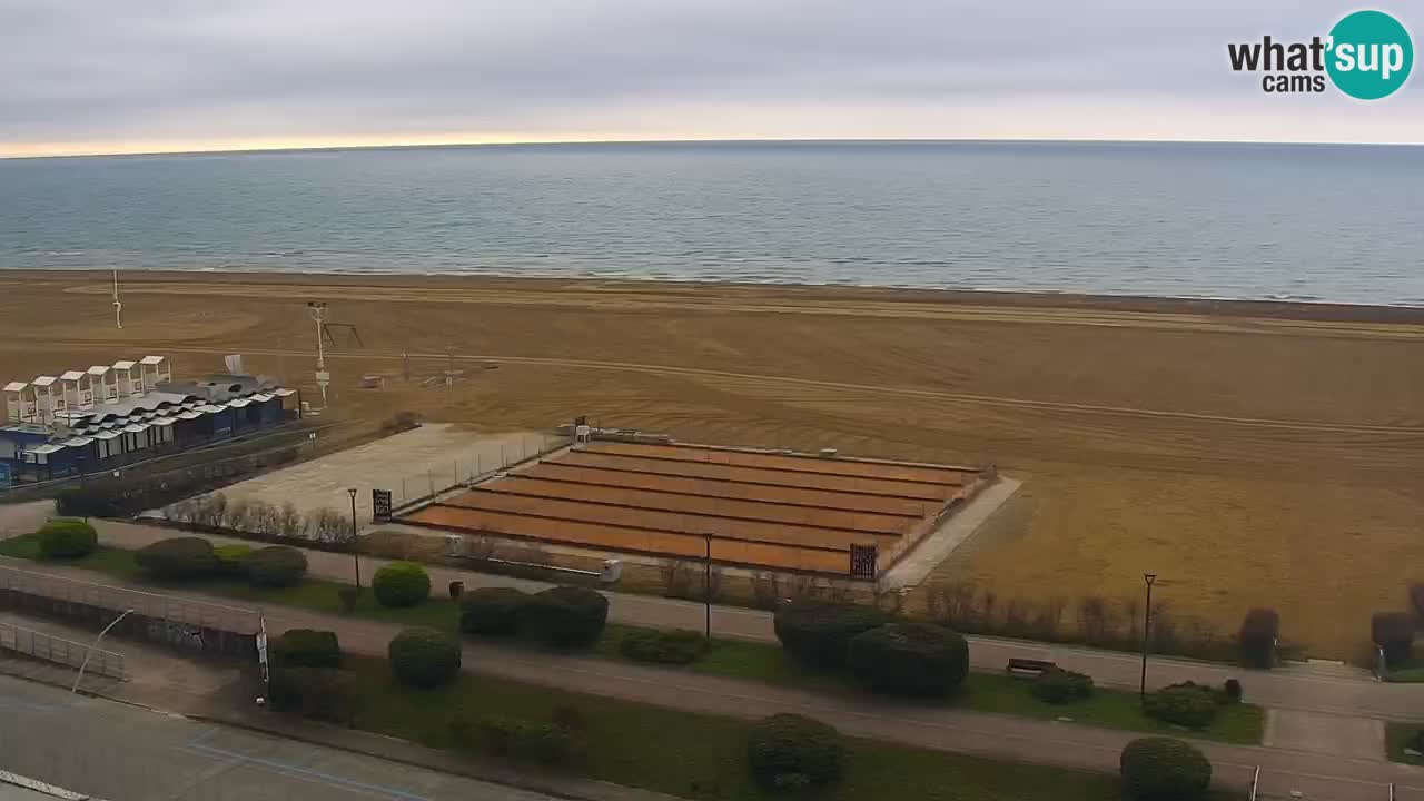 The beach of Bibione webcam – Italy
