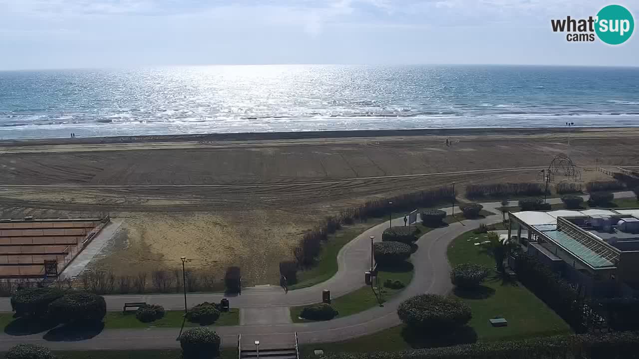 The beach of Bibione webcam – Italy